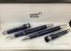 2021! New Copy Mont Blanc Around the World in 80 days Rollerball pen 145 Midsize Blue Barrel (6)_th.jpg